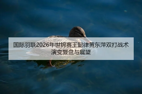 国际羽联2026年世锦赛王懿律黄东萍双打战术演变复盘与展望